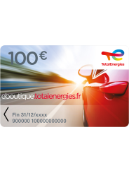 Carte cadeau carburant Jubileo TotalEnergies 100€