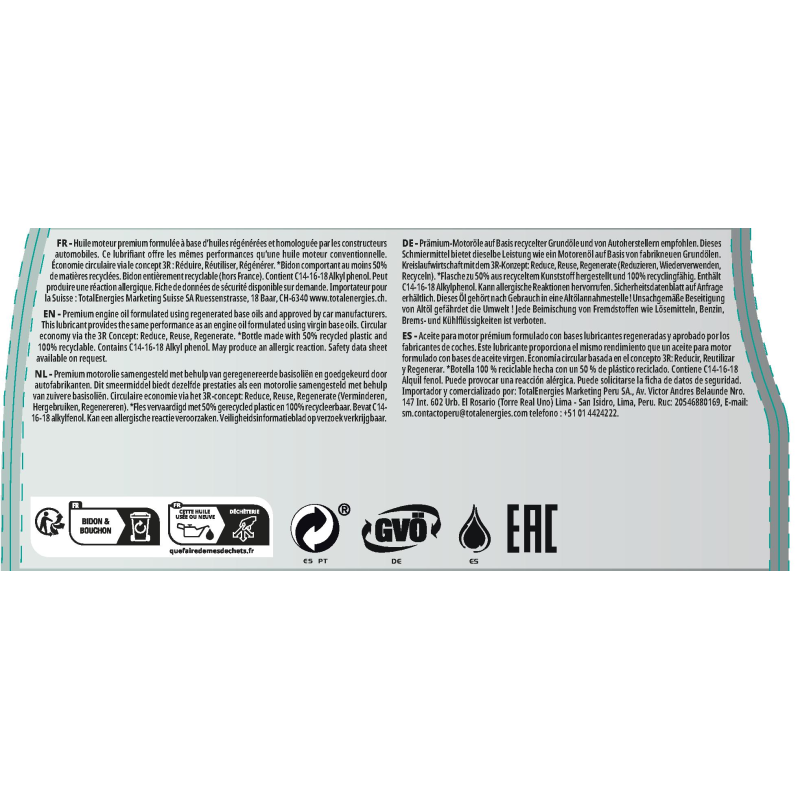 TotalEnergies Quartz EV3R 10W-40 5L