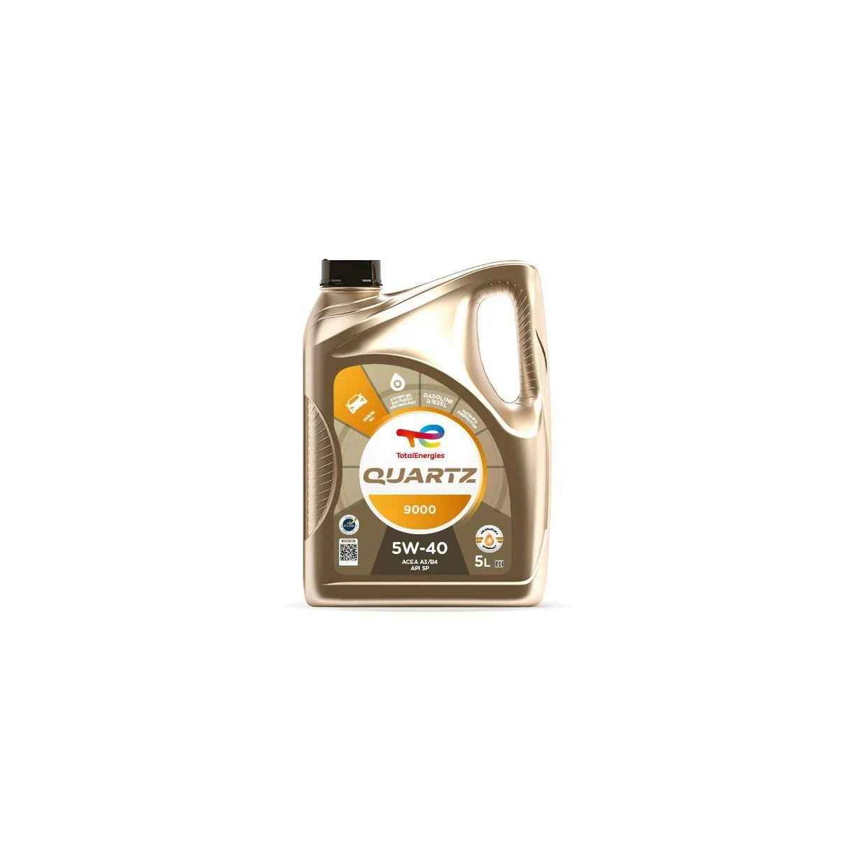 Huile moteur Quartz 9000 5W-40 Diesel 5L