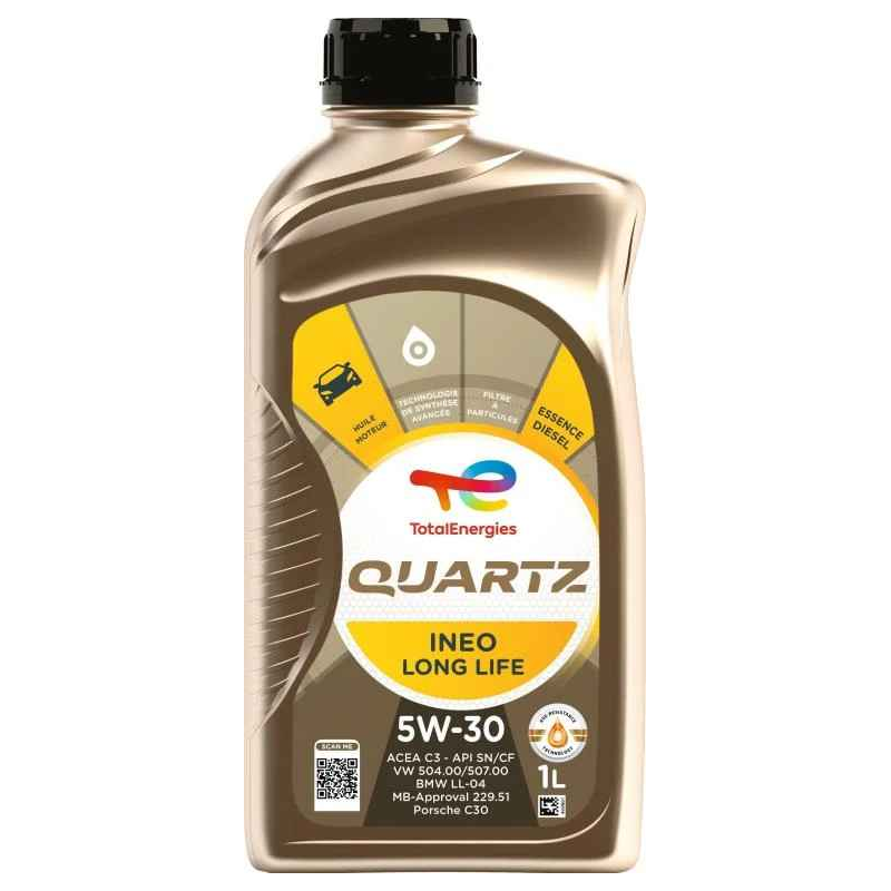 Huile moteur Quartz Ineo Long Life 5W-30 1L