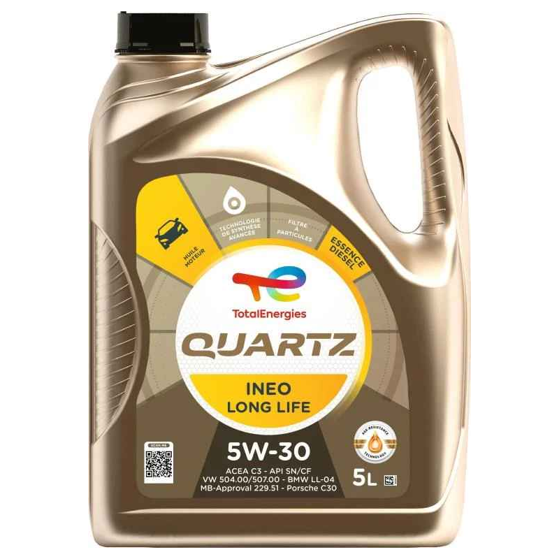 Huile moteur Quartz Ineo Long Life 5W-30 5L