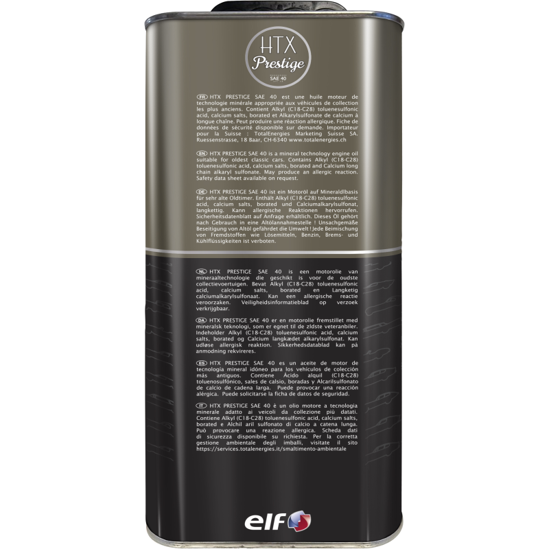 Huile moteur SAE 40 collection ELF HTX - E-Boutique TotalEnergies
