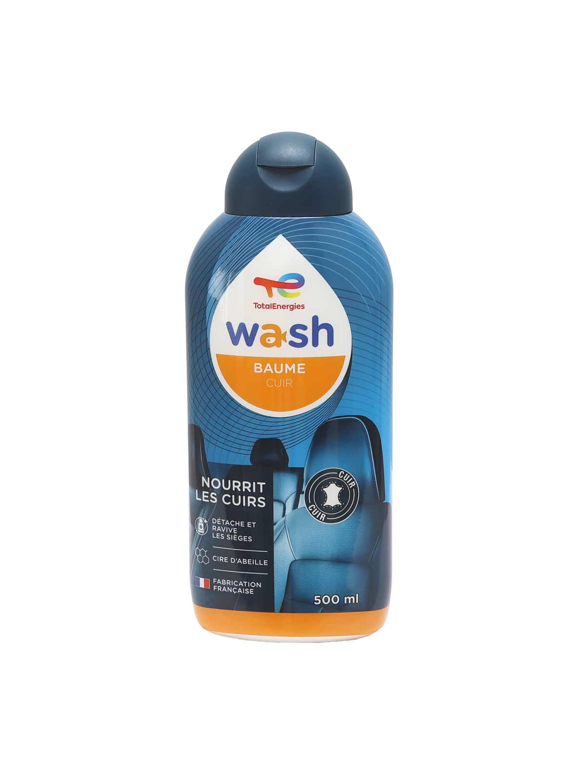 Baume entretien cuir voiture 500ml Wash