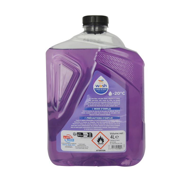 Lave-glace anti-pluie bidon 4L WASH