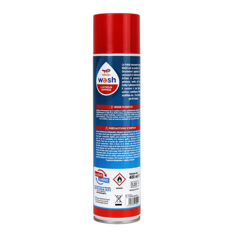 Lustreur express 400ml WASH - E-Boutique TotalEnergies