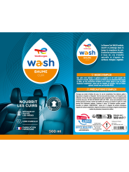 Baume entretien cuir voiture 500ml Wash