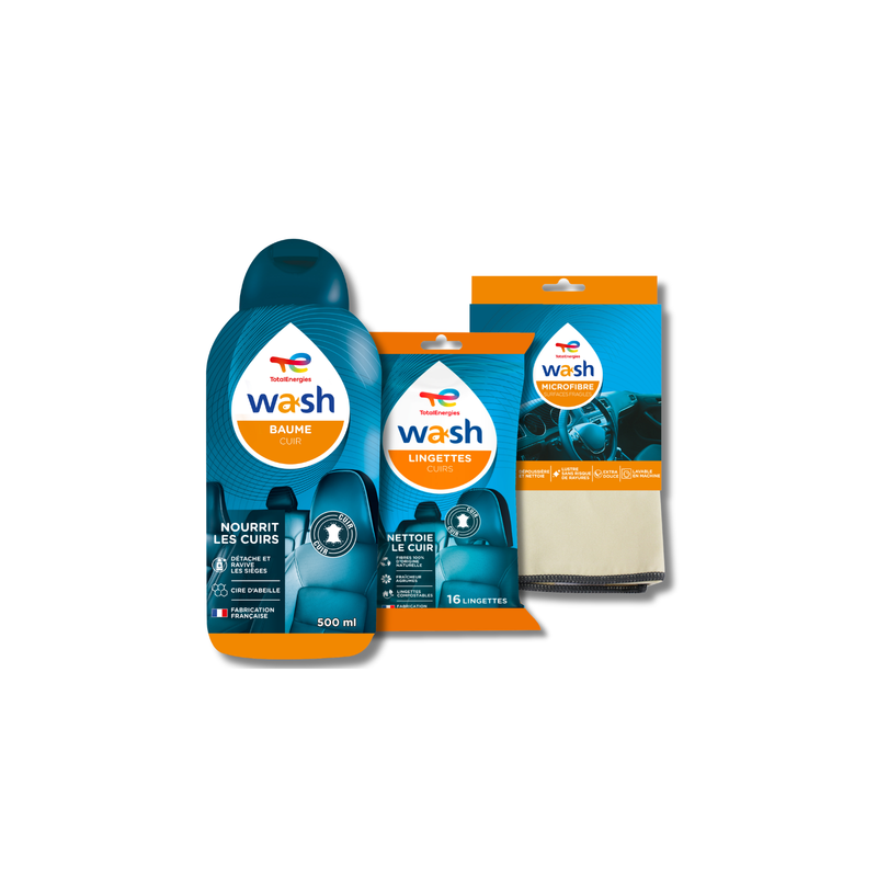 Pack nettoyant cuir WASH